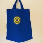 Preview: Baumwolltaschen, blau mit Emblem